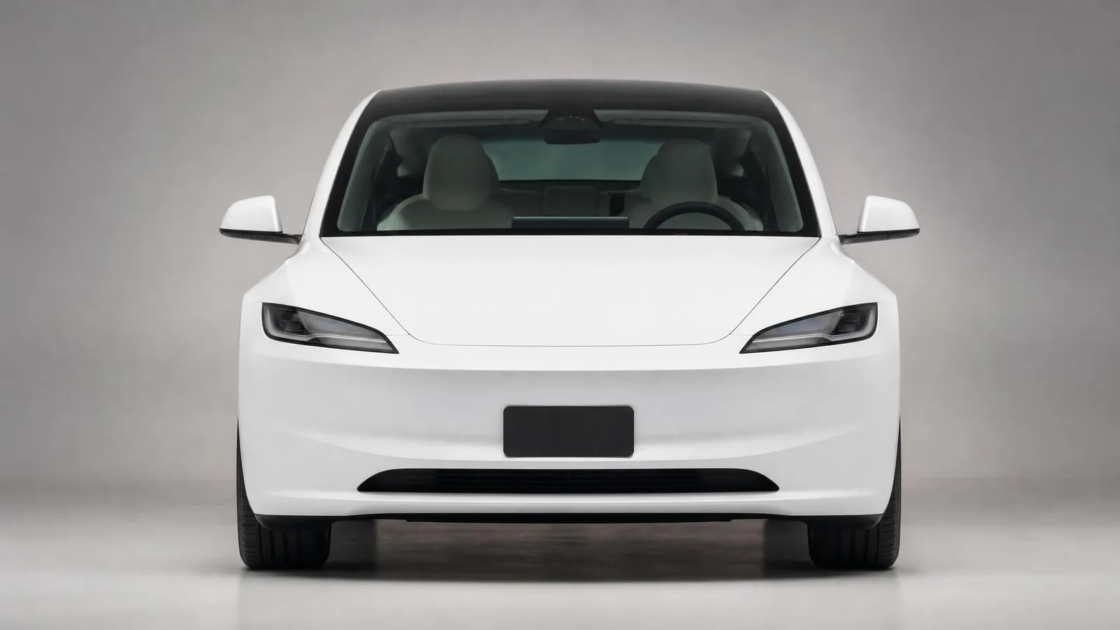 Phoxel result for a white electric sedan, 1 of 4, generated from the source photos