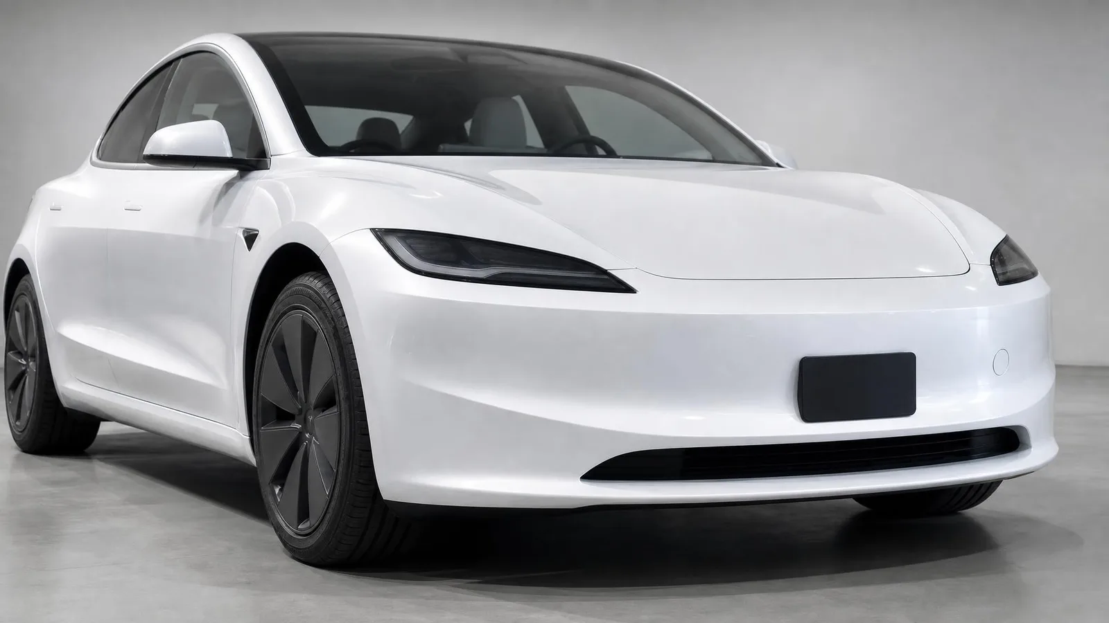 Phoxel result for a white electric sedan, 4 of 4, generated from the source photos
