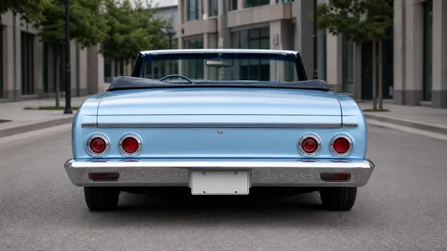 Phoxel result for a light blue classic convertible, 3 of 3