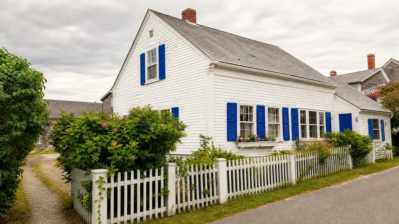 Phoxel result for a white clapboard cottage, 1 of 2, generated from the source photos