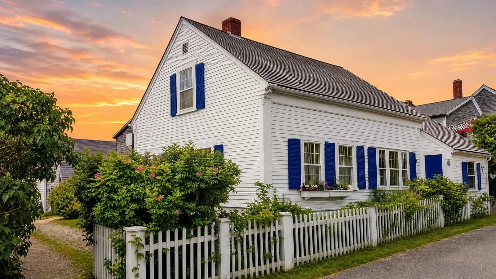 Phoxel result for a white clapboard cottage, 2 of 2, generated from the source photos