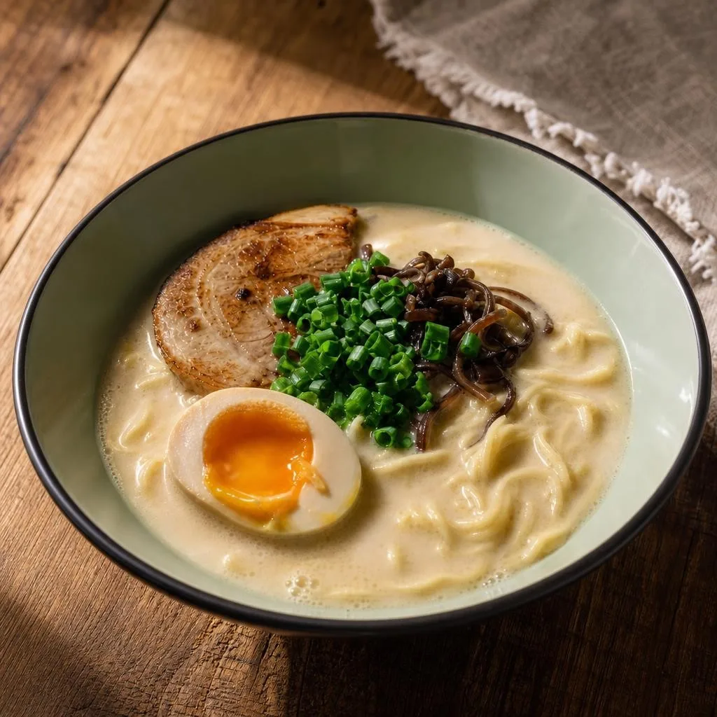 The same dish, same portion, relit and composed for a menu