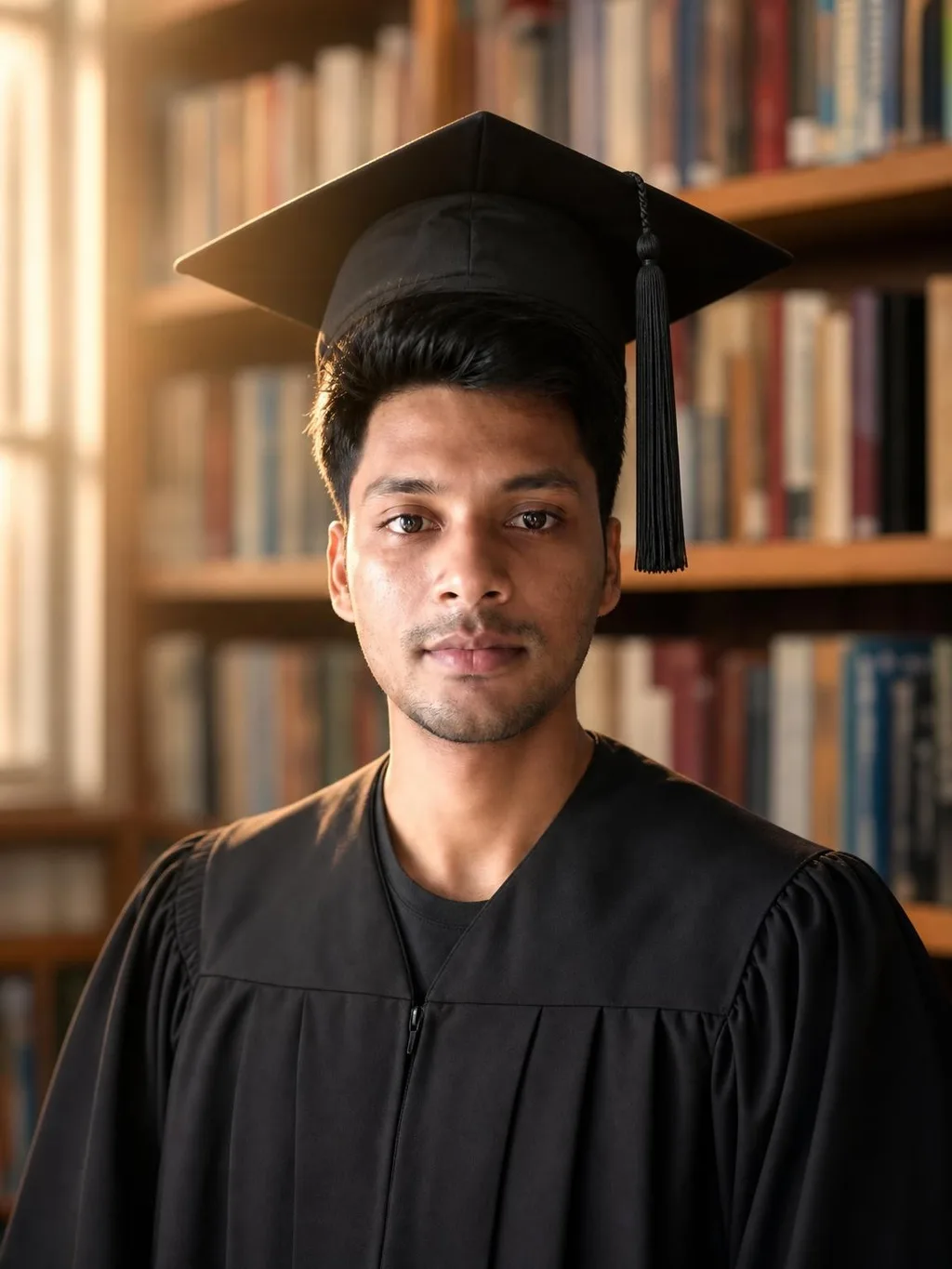 Phoxel result for a young man in a graduation gown, 1 of 2, generated from the source photos
