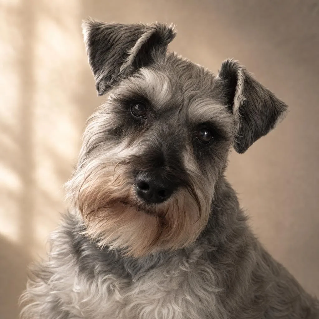 The portrait. Same markings, same ears, same eyes — that is the whole test.