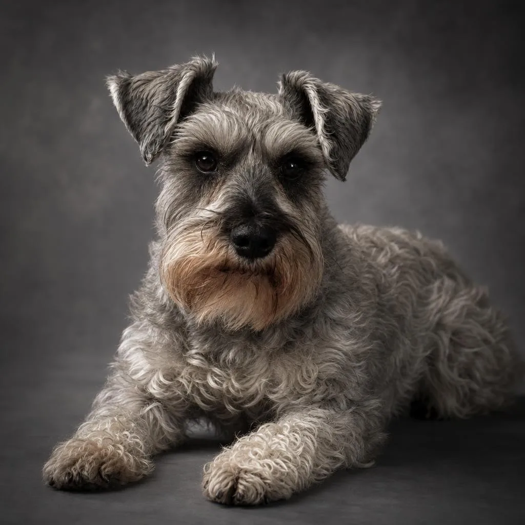 Phoxel result for a grey schnauzer, 4 of 4, generated from the source photos