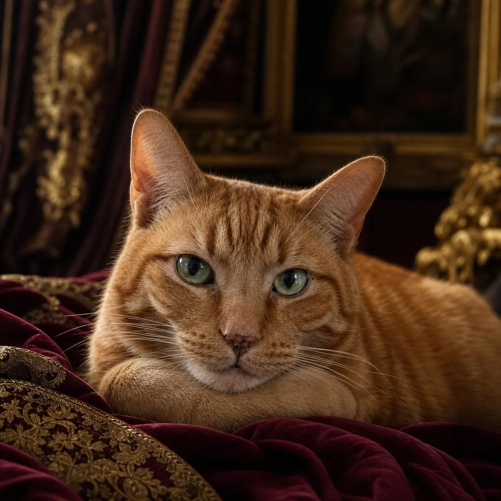 Phoxel result for a ginger tabby cat, 1 of 2, generated from the source photos