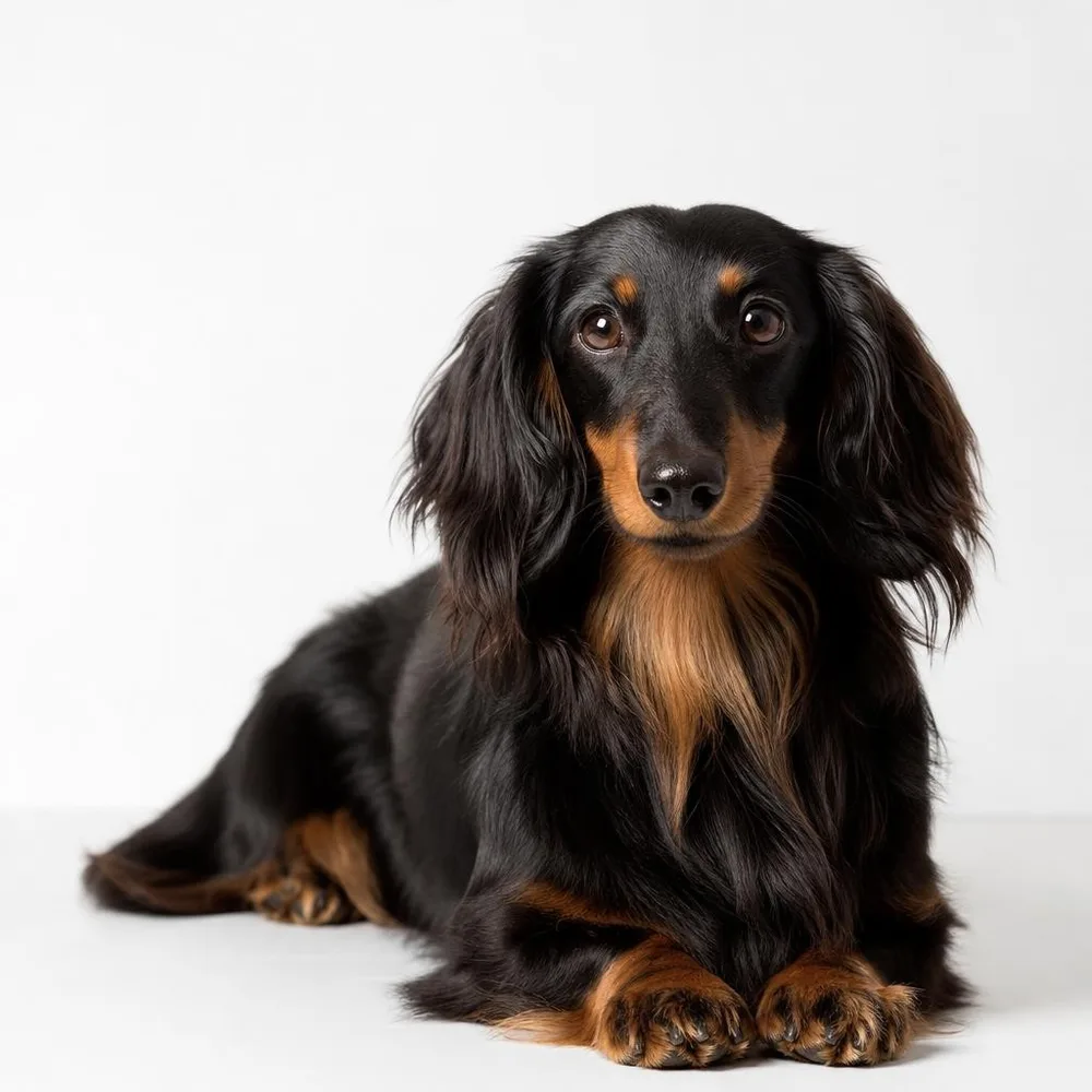 White studio portrait