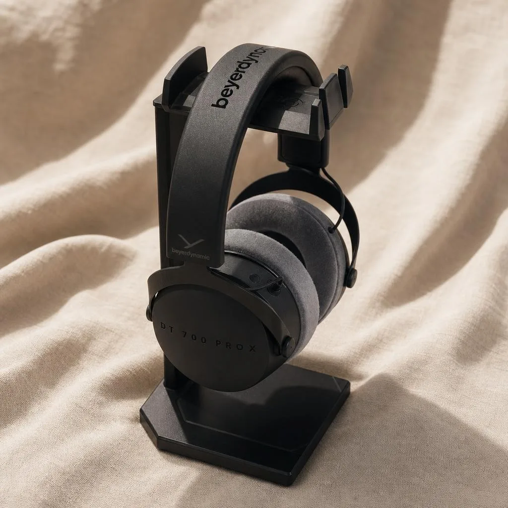 Phoxel result for black over-ear headphones, 3 of 4, generated from the source photos