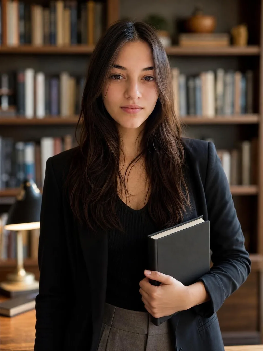 Phoxel result for a woman with long dark hair, 1 of 2, generated from the source photos