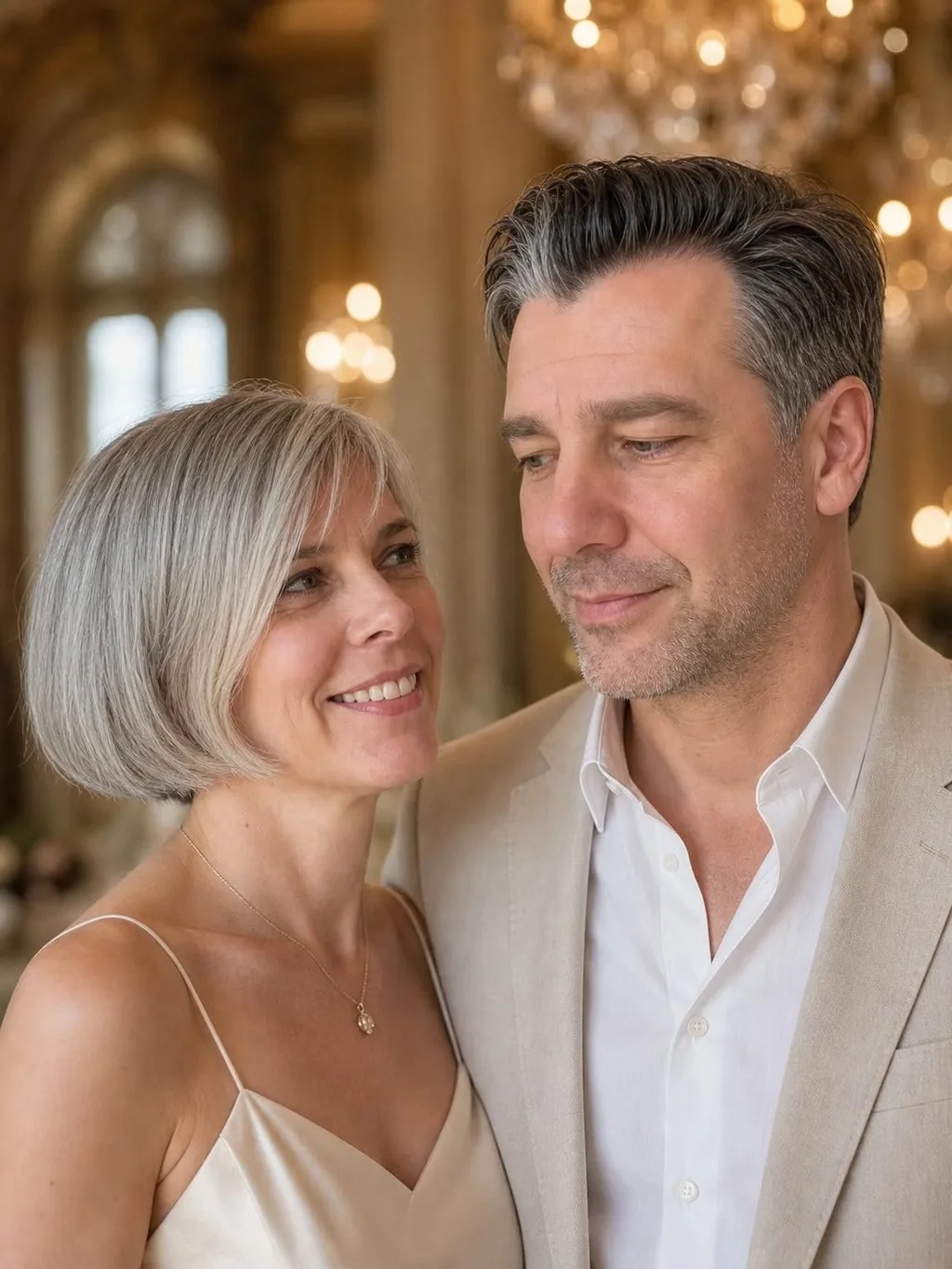 Phoxel result for a silver-haired couple, 1 of 1, generated from the source photos