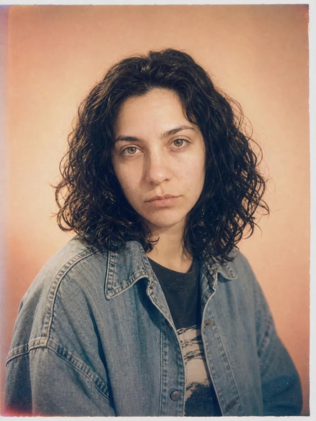 Phoxel result for a young woman with dark curly hair, 1 of 2, generated from the source photos